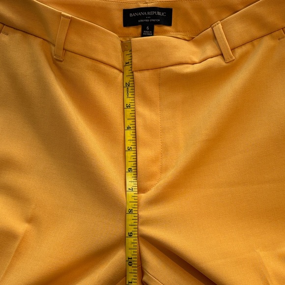 Banana Republic Sculpted Stretch Pants golden yellow/tan - Picture 4 of 8